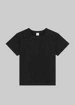 Leset Margo Short Sleeve in Black. Leset's no. 1 bestselling classic tee. A timeless, crewneck short sleeve t-shirt that strikes the perfect balance between a tailored and relaxed silhouette. The Margo is the ultimate year-round, everyday basic.