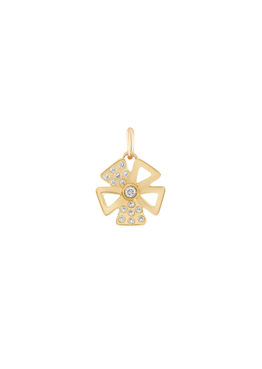 Marcella Links Small Flower Pendant with Diamonds | Gigi Ferranti Charms & Pendants