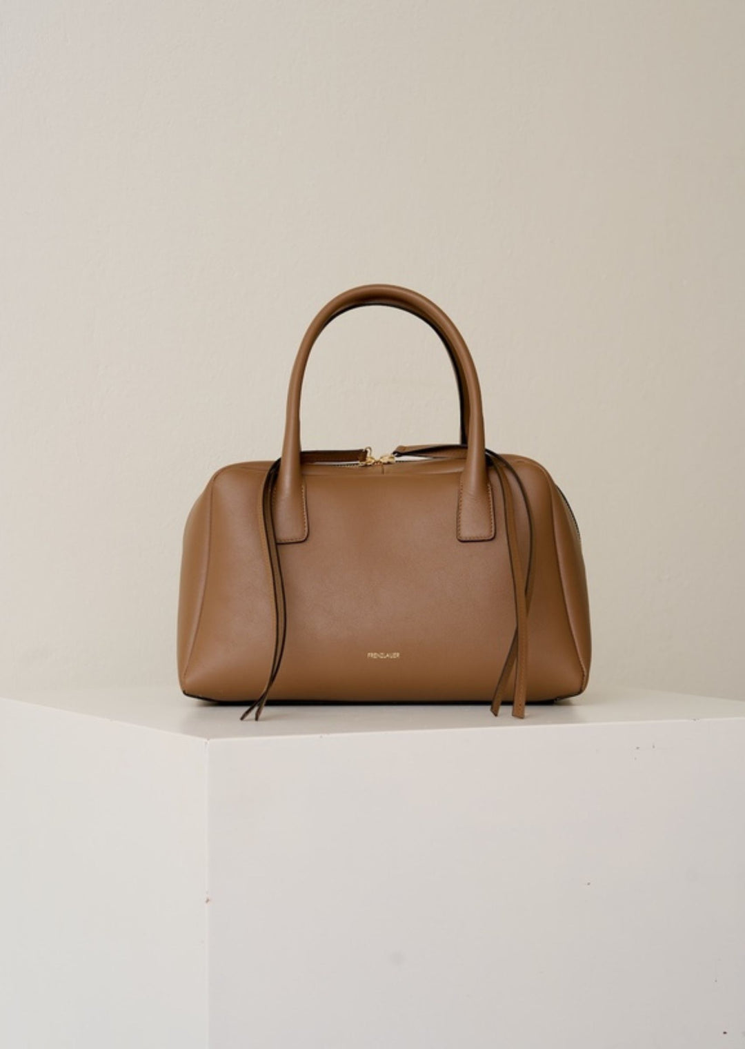 Bowling Bag Medium in Toffee Leather | Frenzlauer NEW SIZE Handbags