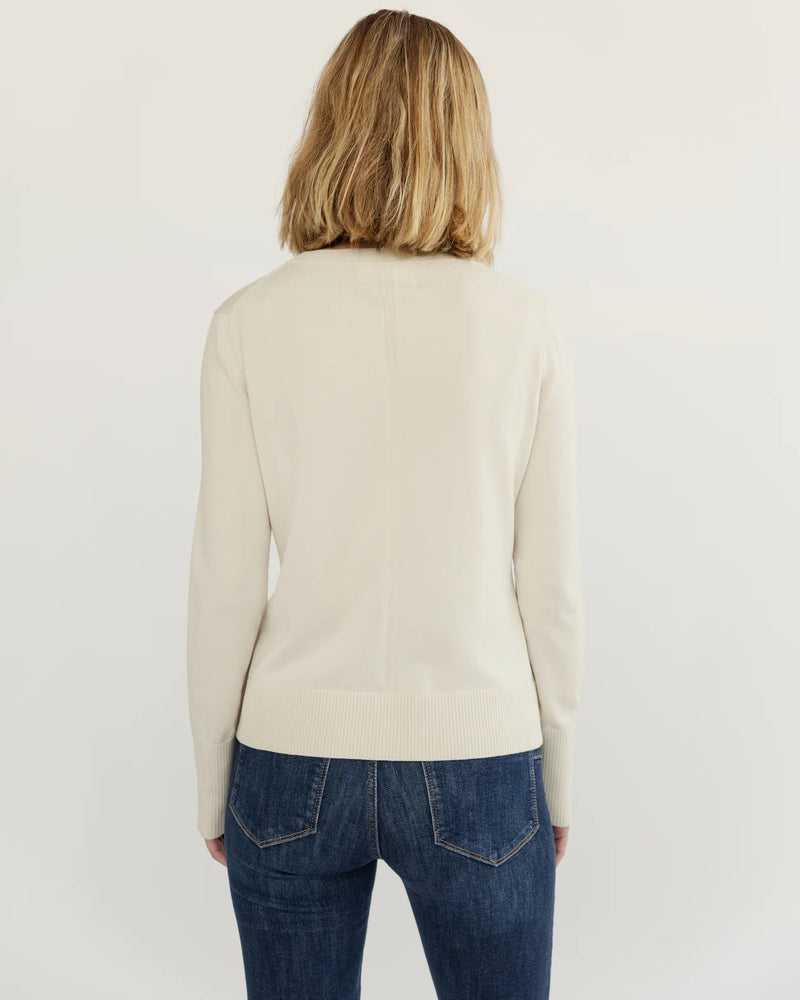 Bryn Crewneck in Ivory