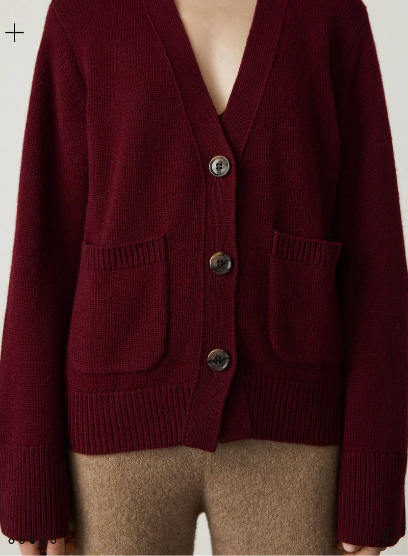 Lisa Yang Danni Cardigan Cherry