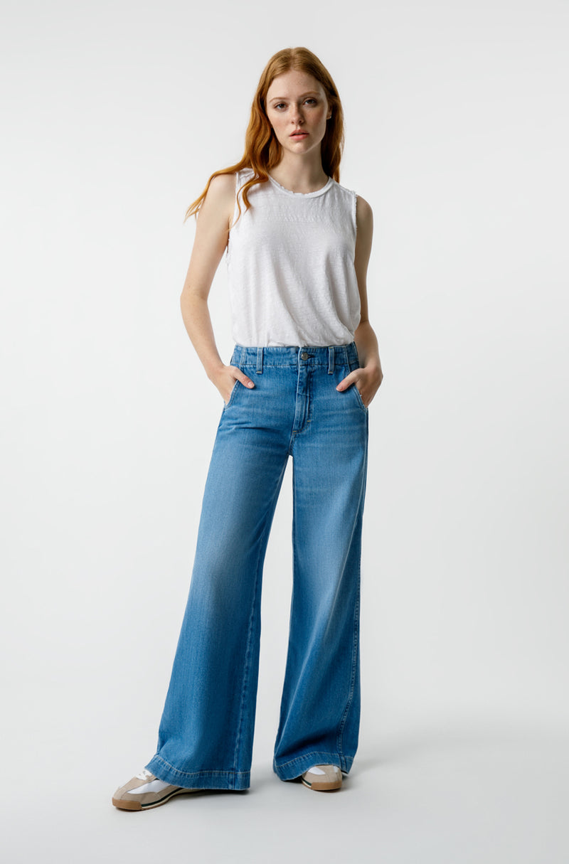 AMO Edith Wide Leg Trouser in Amity