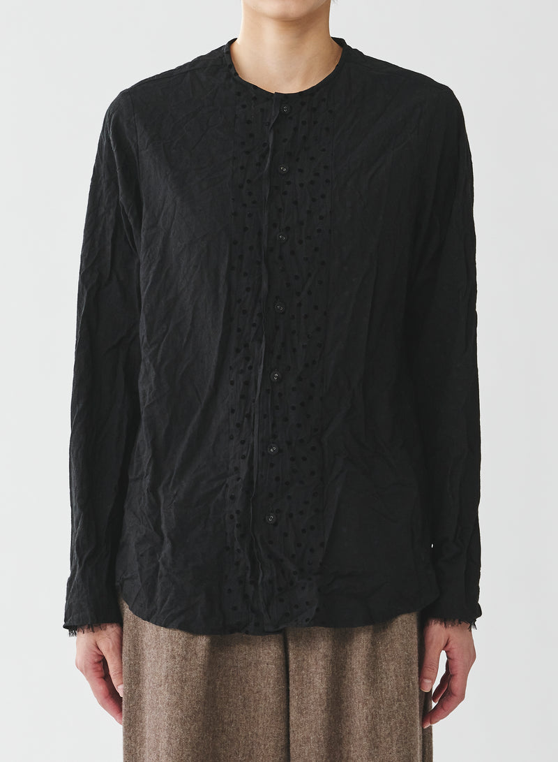 Pas De Calais Flock Print Blouse
