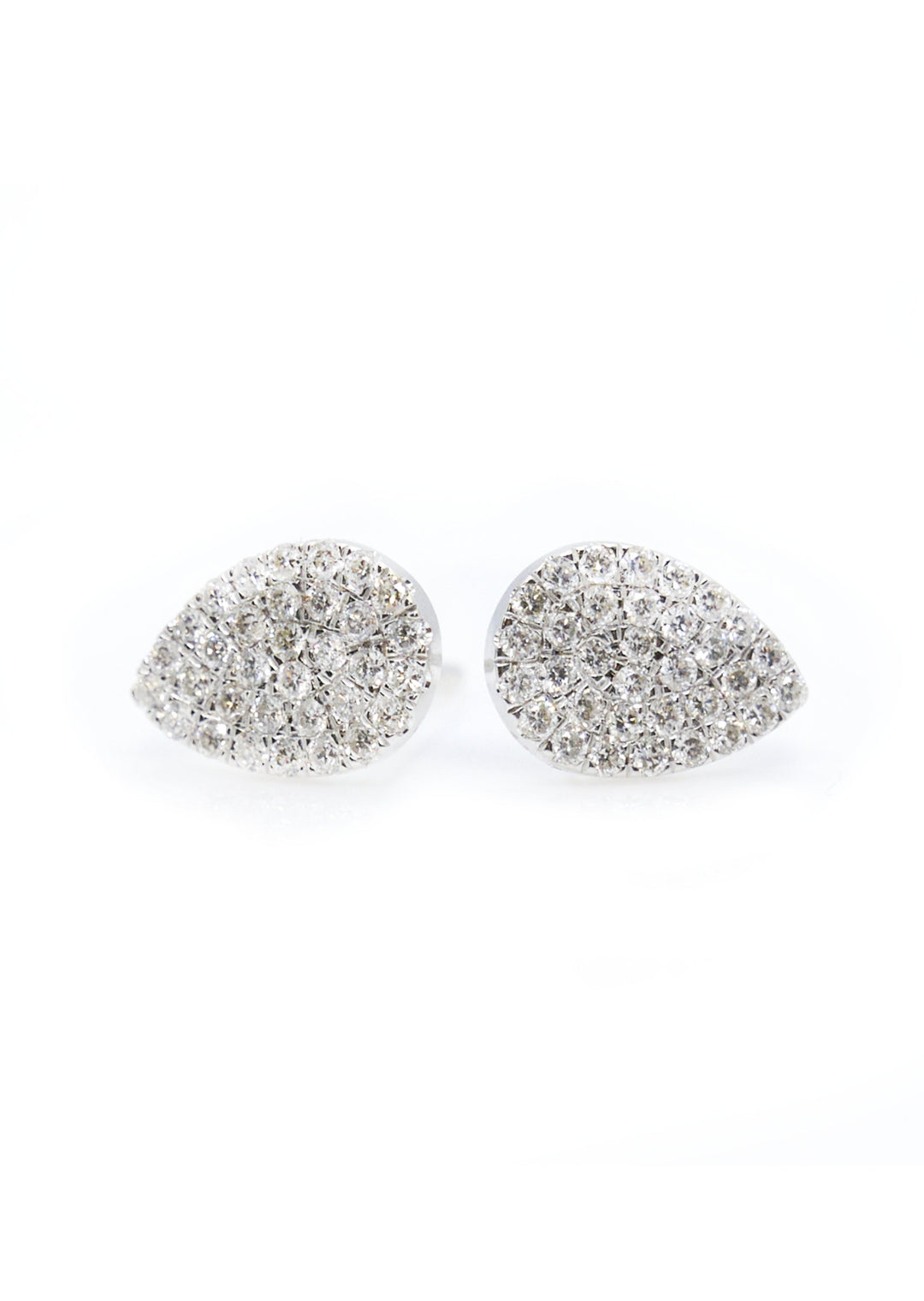 Pave Teardrop Diamond Earrings | Gemma Couture Earrings