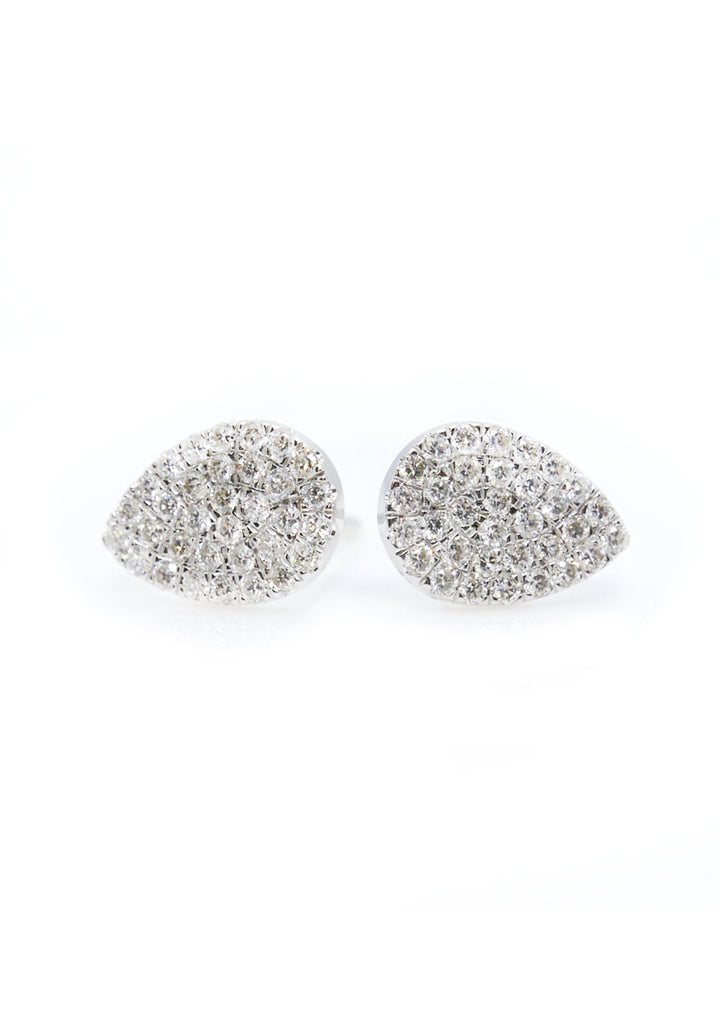 Pave Teardrop Diamond Earrings | Gemma Couture Earrings