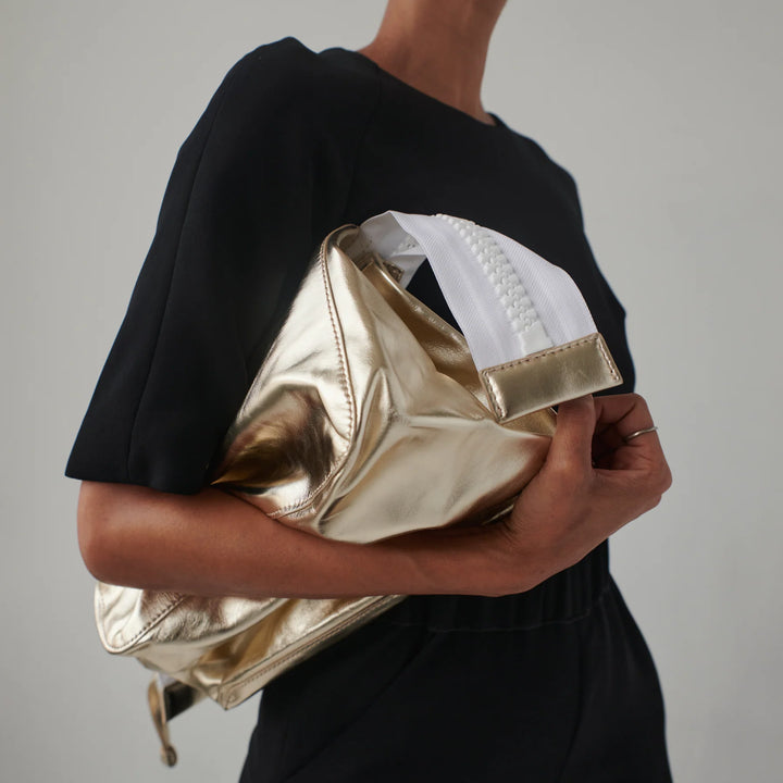 Bag Supreme | Harmin Gold White Handbags