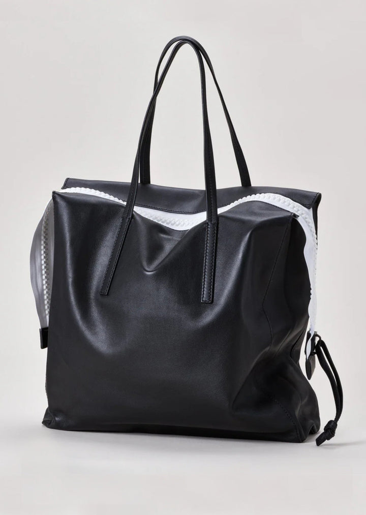Sidekick Tote Bag | Harmin Black White Handbags