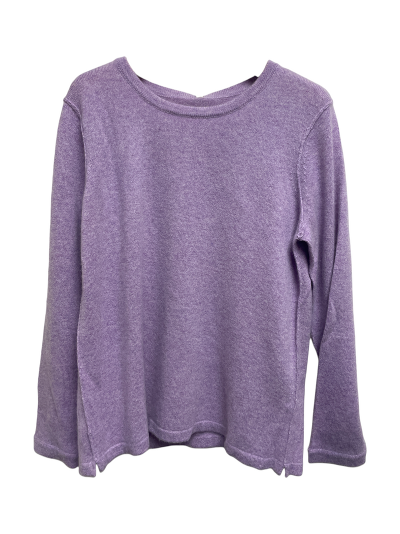 Christina Lehr Cashmere Crew Pullover in Lavender