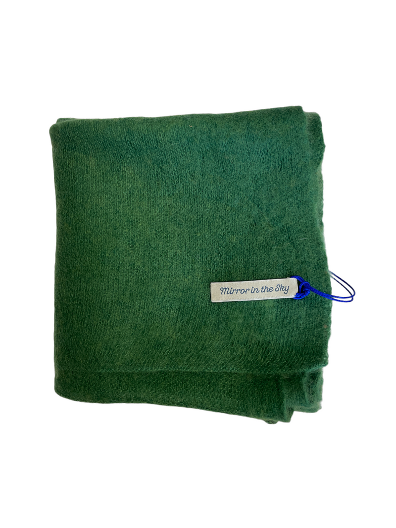 Mirror in the Sky Mini Open Knitted Scarf Herb