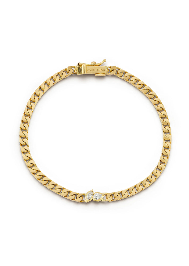 Jade Trau Posey Curb Chain Bracelet