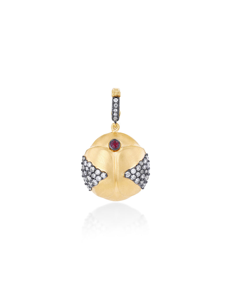 Lady Bug Pendant-Yellow Gold