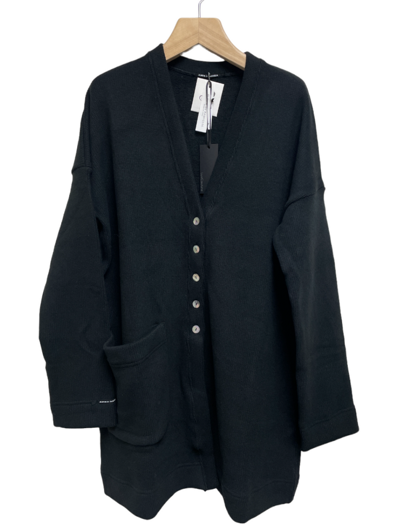 Album Di Famiglia Loose Cardigan ST Black