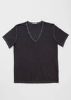 This super soft pima cotton tee has a v-neck and fabulous fit. Comfortable and easy to wear for those warm Spring days! Anonym Rovy Tee in graphite