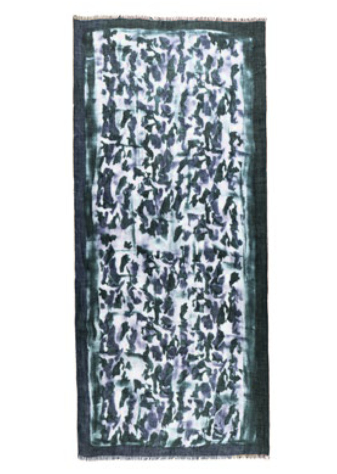 Camouflage Cashmere Scarf in Blue | Ama Pure scarf