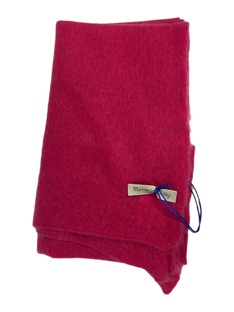 Mirror in the Sky Mini Open Knitted Scarf Neon