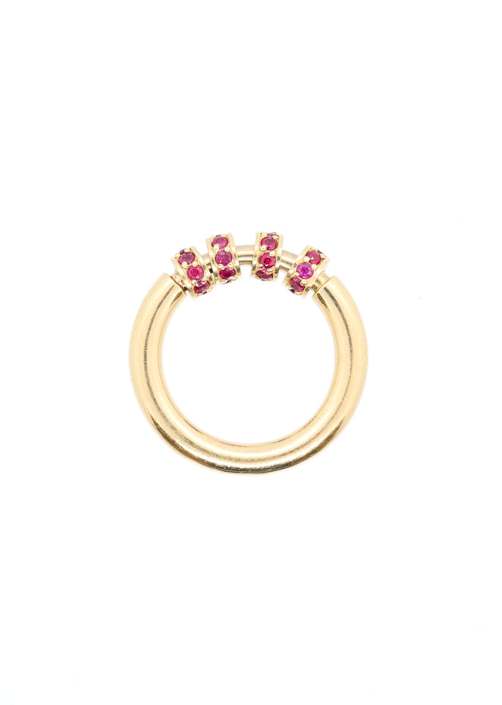 Spinner Ring | 4 Beads | RR Jewels Ruby Rings