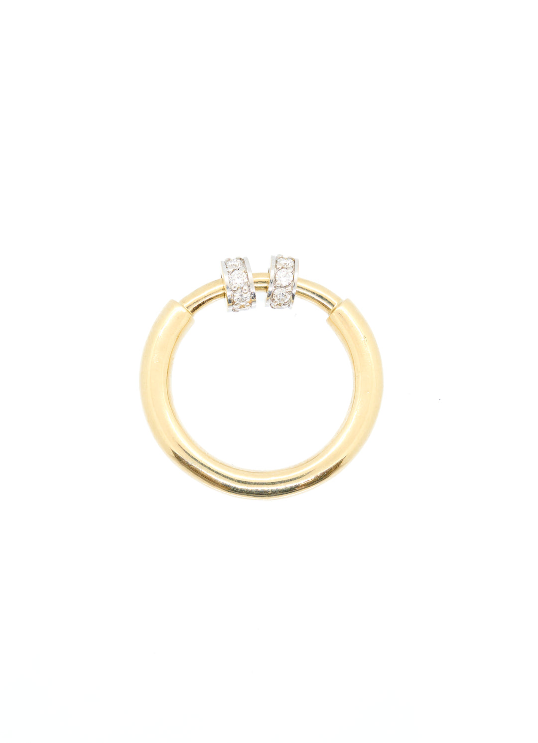 Diamond Spinner Ring | 2 Beads | RR Jewels 7 Diamond Rings