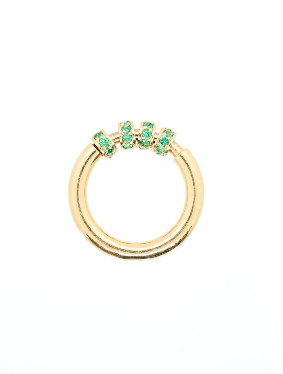 Spinner Ring | 4 Beads | RR Jewels Emerald Rings