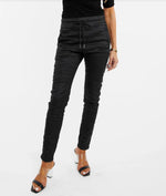 Bevy Flog Shelly Black Drawstring Pant