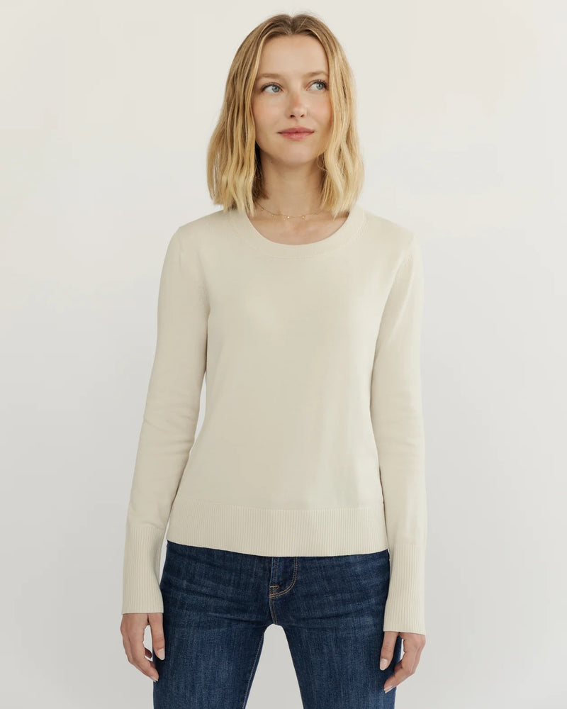 Bryn Crewneck in Ivory