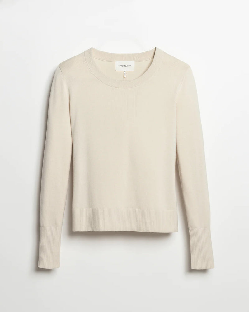 Bryn Crewneck in Ivory