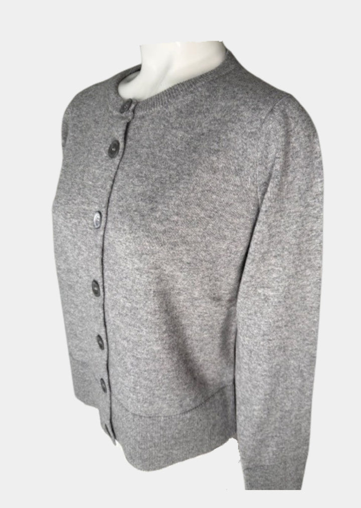 Gina Cashmere Cardigan in Grey | Incentive Cashmere Gray Cardigan