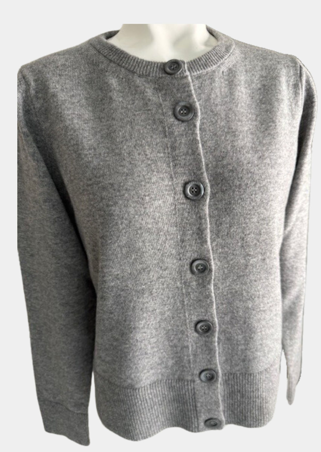 Gina Cashmere Cardigan in Grey | Incentive Cashmere Cardigan