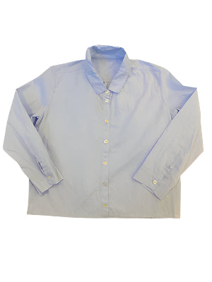 Cotton Shirt 3/4 Sleeve without Pocket in Sky Blue| Private 0204 Shirts & Tops