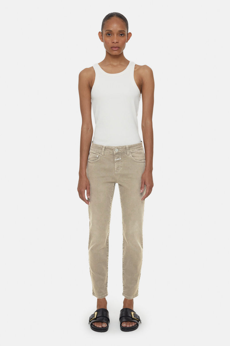 Closed Baker Mid Rise Denim in Plaster Beige