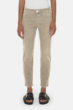 Closed Baker Mid Rise Denim in Plaster Beige