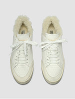 Officine Creative White Leather Low Top Sneaker
