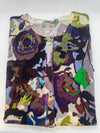 in bed with yOu Floral Crew Cardigan Blue/Purple