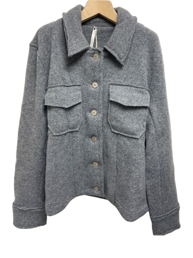 MJ Watson Felted Wool Jacket in Grey