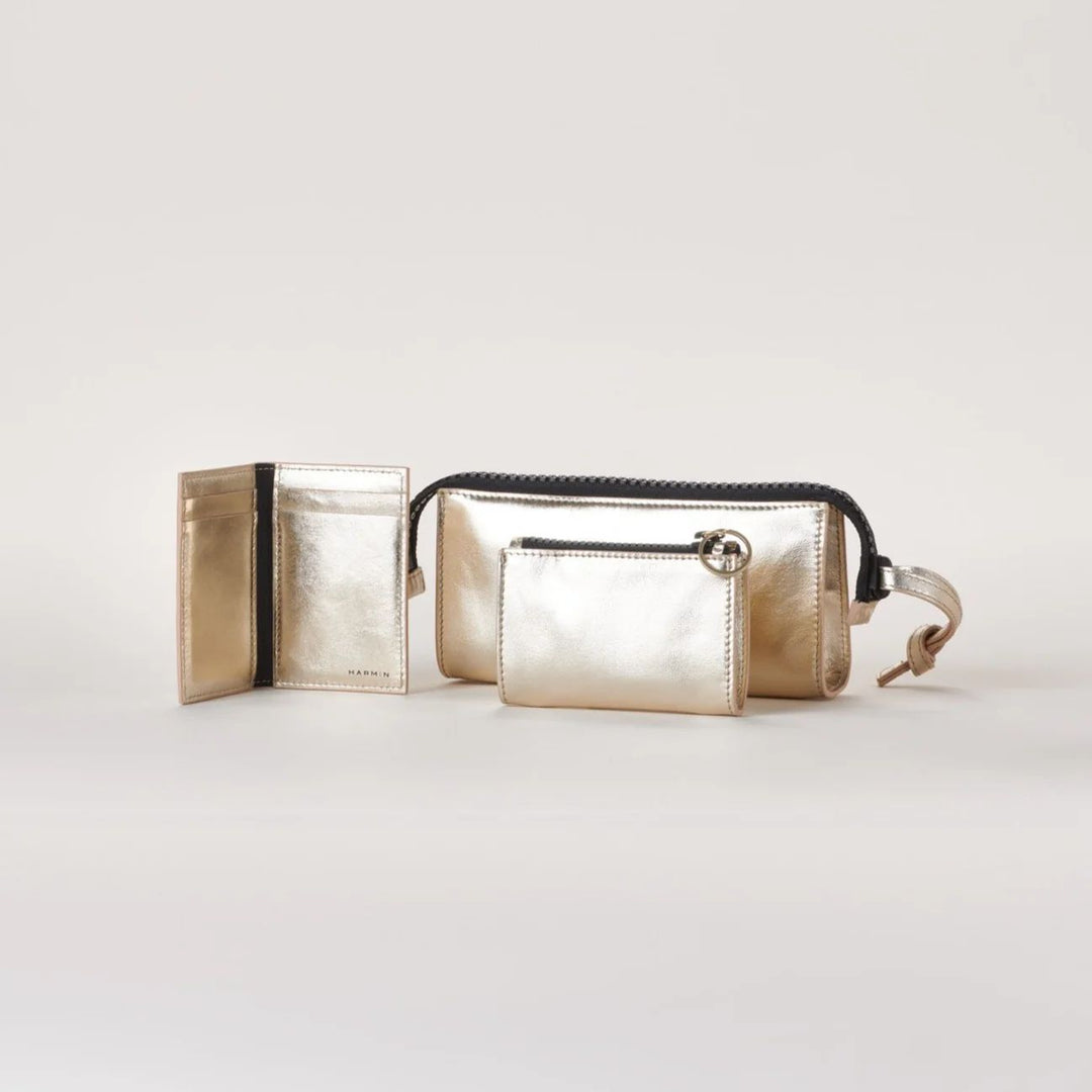 On The Go Platinum White Zipper | Harmin NEW Handbags wallets