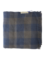 Mirror in the Sky Mirror Cashmere Shawl Checks Chocolate & Night