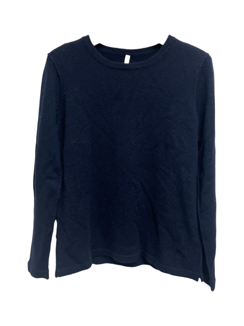 Christina Lehr Cashmere Crew Pullover in Navy