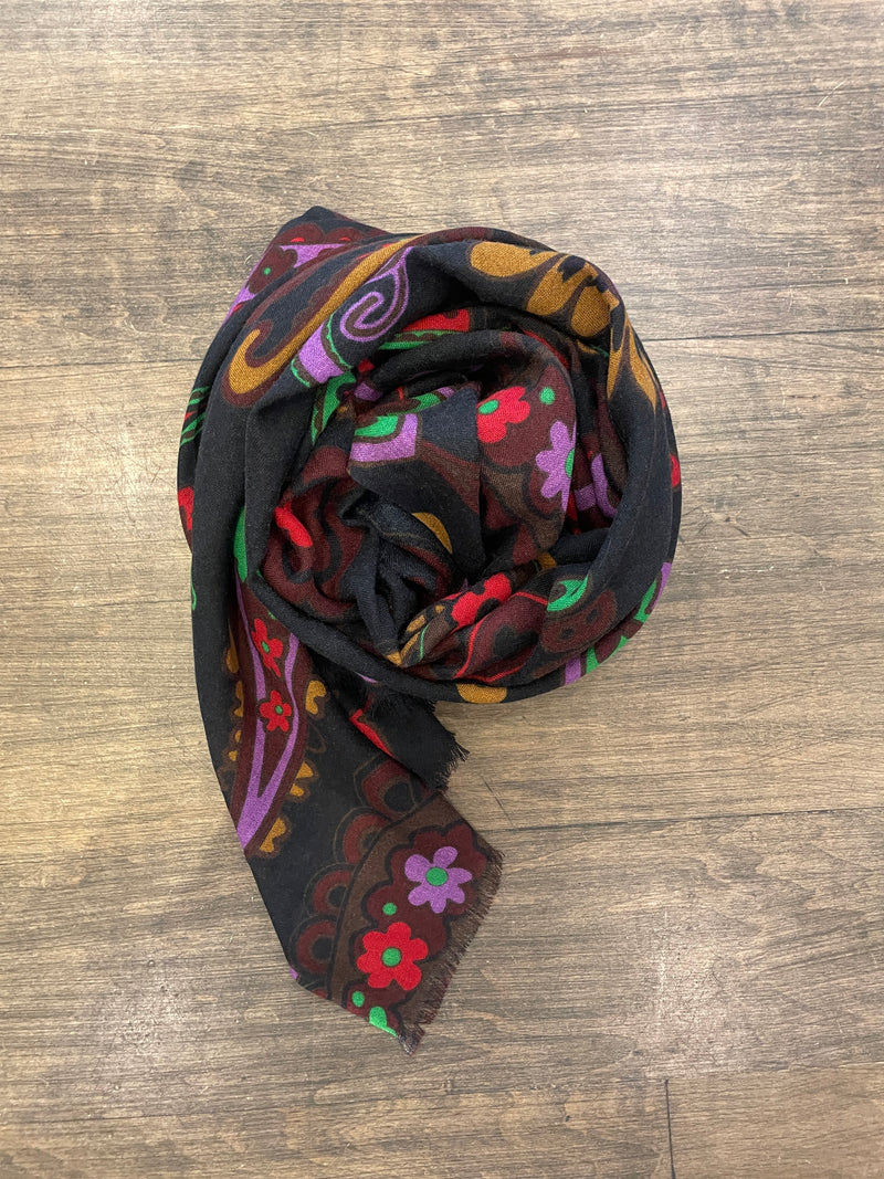 Andreas Cashmere Scarf in Navy