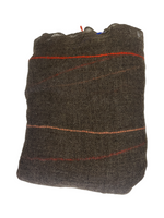 Mirror in the Sky Soho Baby Cashmere Shawl w/ Rib Brown/Orange