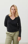 American Vintage Sonoma V Neck L/S Black