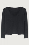 American Vintage Sonoma V Neck L/S Black