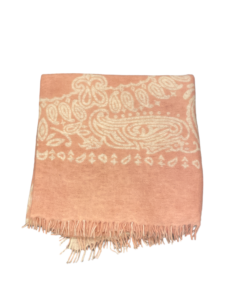 Kas Cashmere Bandana Scarf in Spun Sugar