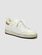 Officine Creative White Leather Low Top Sneaker