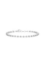 Dana Rebecca bracelet, diamond bracelet, white gold bracelet. diamond tennis bracelet. Meet the diamond station bracelet your jewelry box will almost never see because you'll hardly ever be without it. Just under a half-carat of white round diamonds sparkle in 14k yellow gold intervals. This unique diamond bracelet is a fresh take on the classic diamond tennis bracelet will take you from every outfit and occasion to the next seamlessly. 