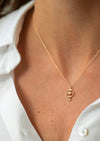 Celine Daoust Dream Maker Open Eye Diamond Octagonal Pendant Necklace