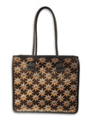 Desmalter Griffon Medium Tote Bag - Handpainted. The Lion’s Paw strap crosses from the traditional Desmalter armchairs which featured a winged lion and seven pointed star, all political and religious symbols, featured in their collection. This is sure to be your go to bag - their structured leather tote is lined in a pop of green.