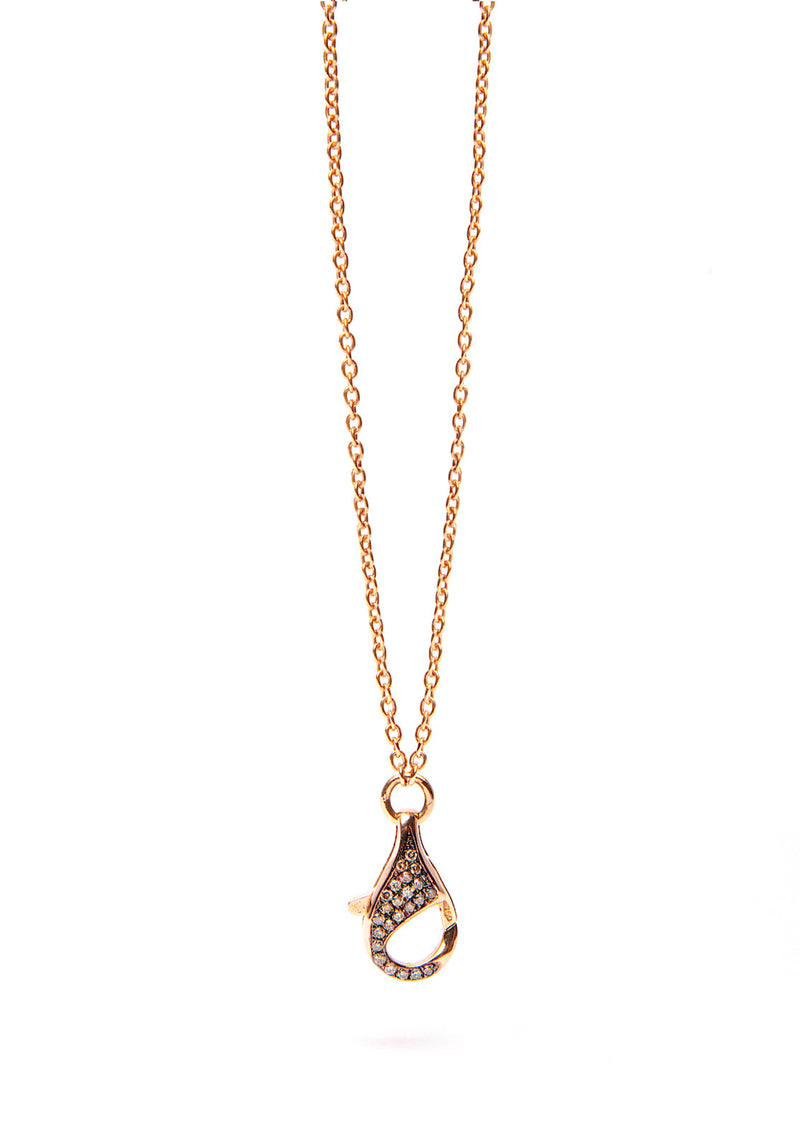 Joanna Dahdah Brown Diamond Hook Chain Necklace